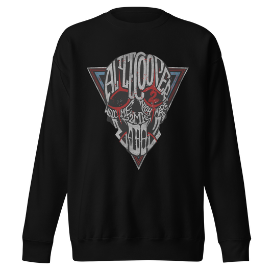 Stakes Alice Cooper Welcome 2 My Jumbo Print Sweatshirt [Apparel] Black