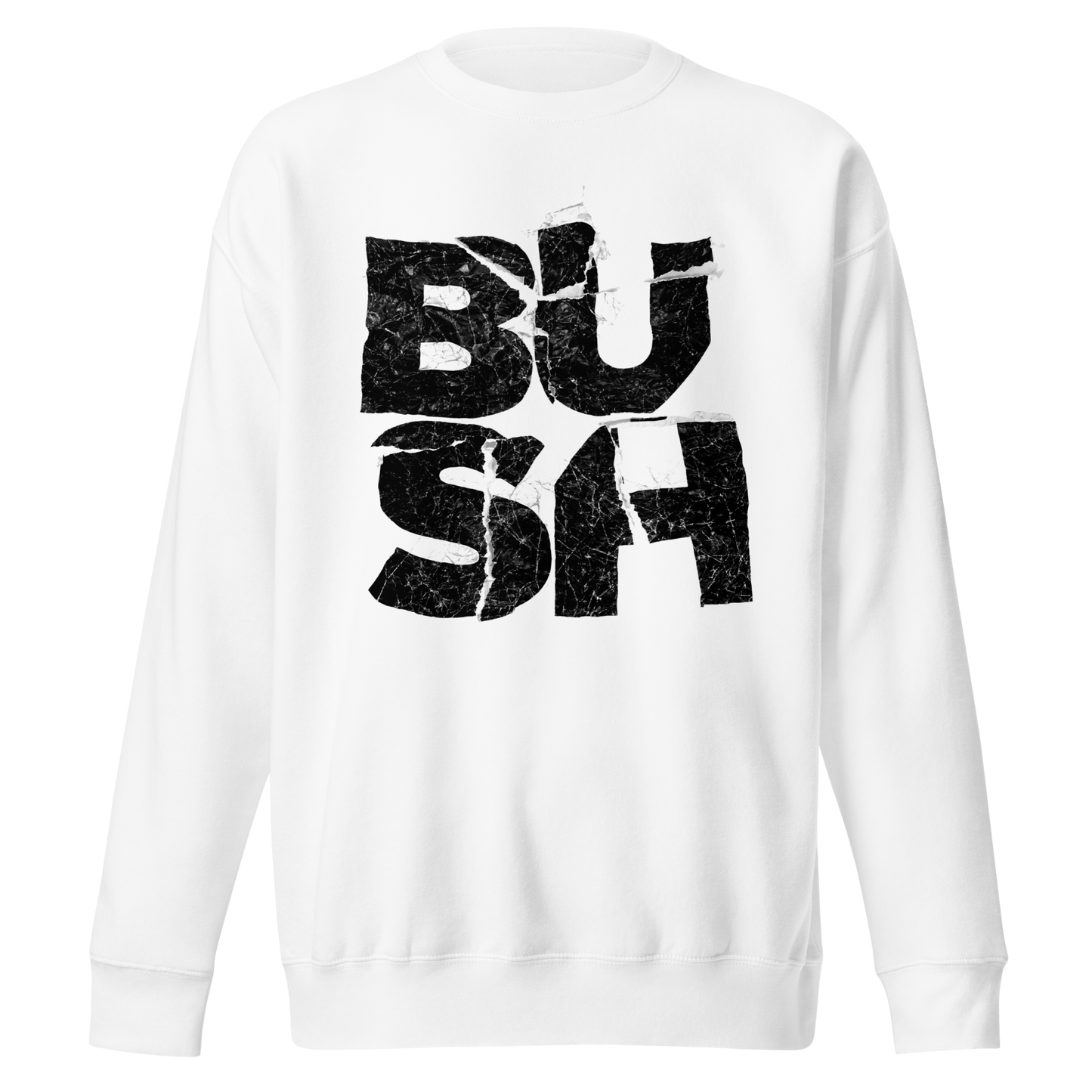 Stakes Bush Stacked Logo Jumbo Print Sweatshirt [Apparel] White