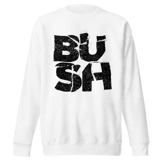 Stakes Bush Stacked Logo Jumbo Print Sweatshirt [Apparel] White
