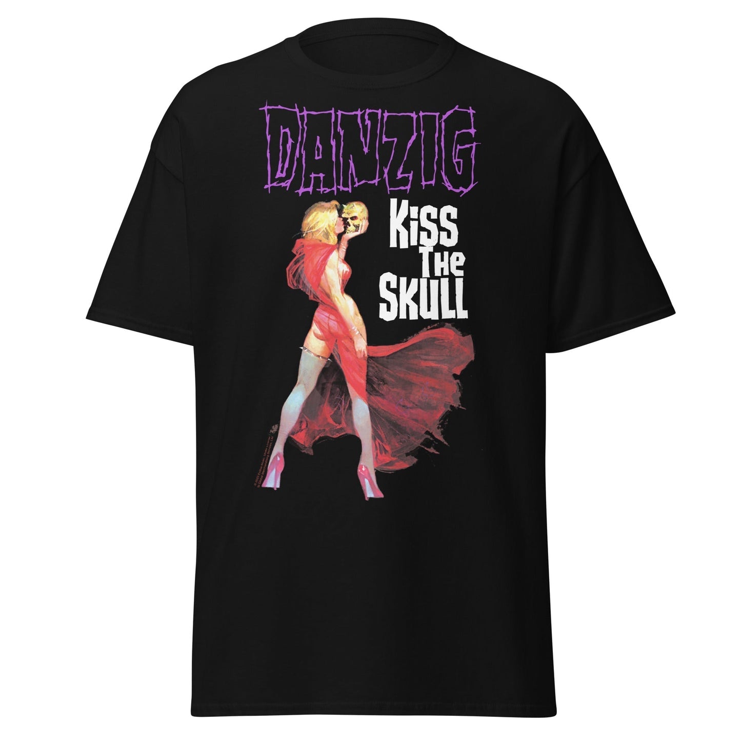 Stakes Danzig - Kiss the Skull Jumbo Print T-Shirt [Apparel] Black
