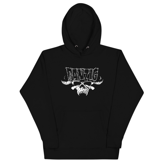 MERCHMOMENT Danzig Logo Skull Classic Hoodie [Apparel] - Rock Band Apparel