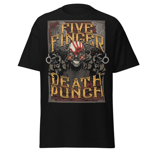 MERCHMOMENT Five Finger Death Punch Barrels Jumbo Print T-shirt [Apparel] - Rock Band Apparel