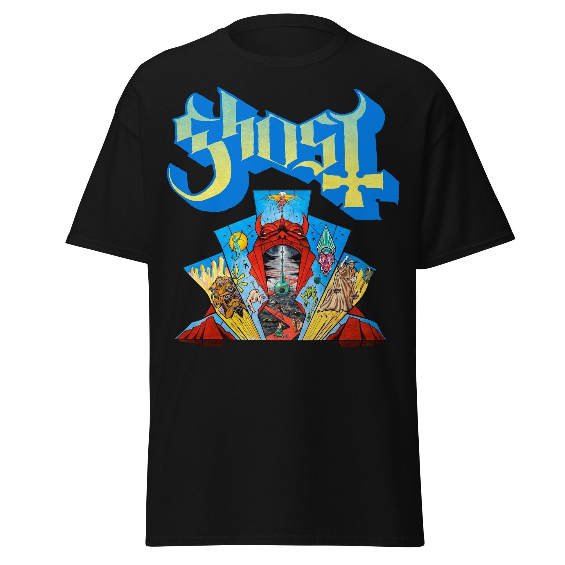 Stakes Ghost - Devil's Mouth Jumbo Print T-Shirt [Apparel] Black