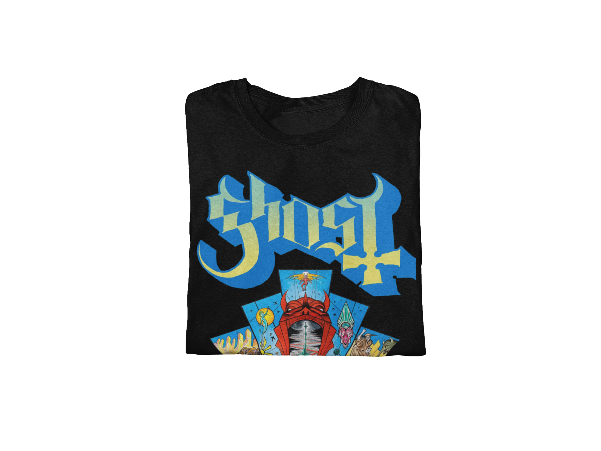 Stakes Ghost - Devil's Mouth Jumbo Print T-Shirt [Apparel] Black