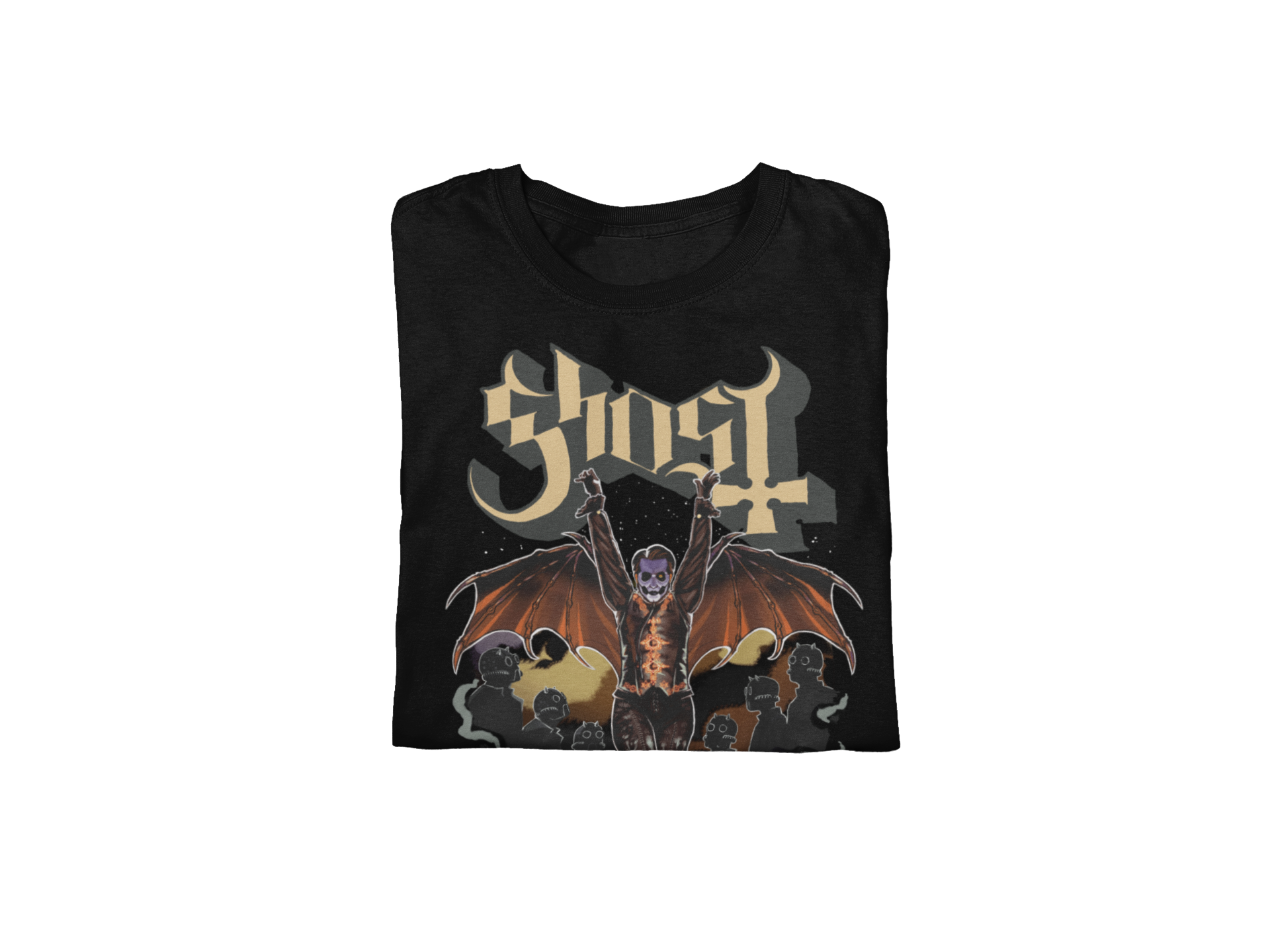 Stakes Ghost - Fly Over Jumbo Print T-Shirt [Apparel] Black