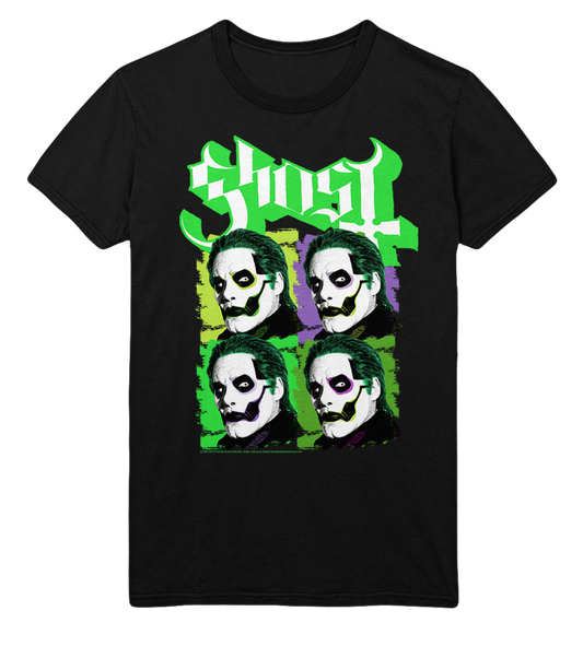MERCHMOMENT Ghost Green Jokers Jumbo Print T-Shirt [Apparel] - Rock Band Apparel