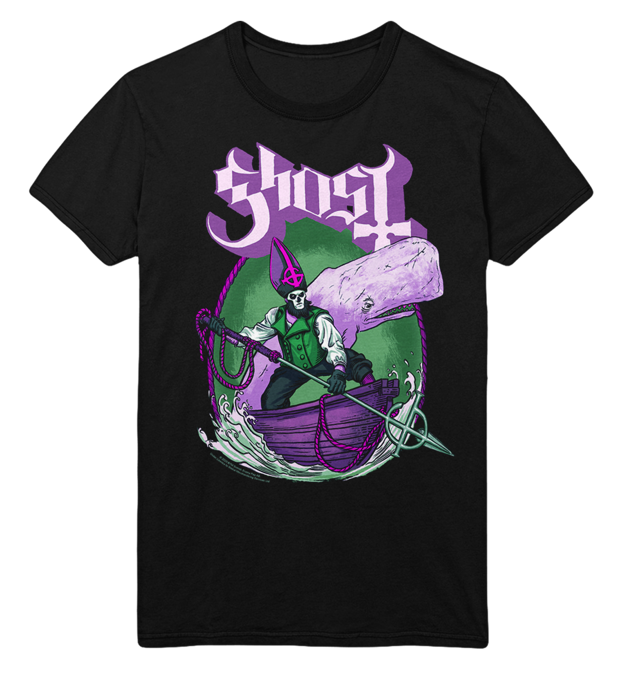 MERCHMOMENT Ghost High Seas Jumbo Print T-Shirt [Apparel] - Rock Band Apparel