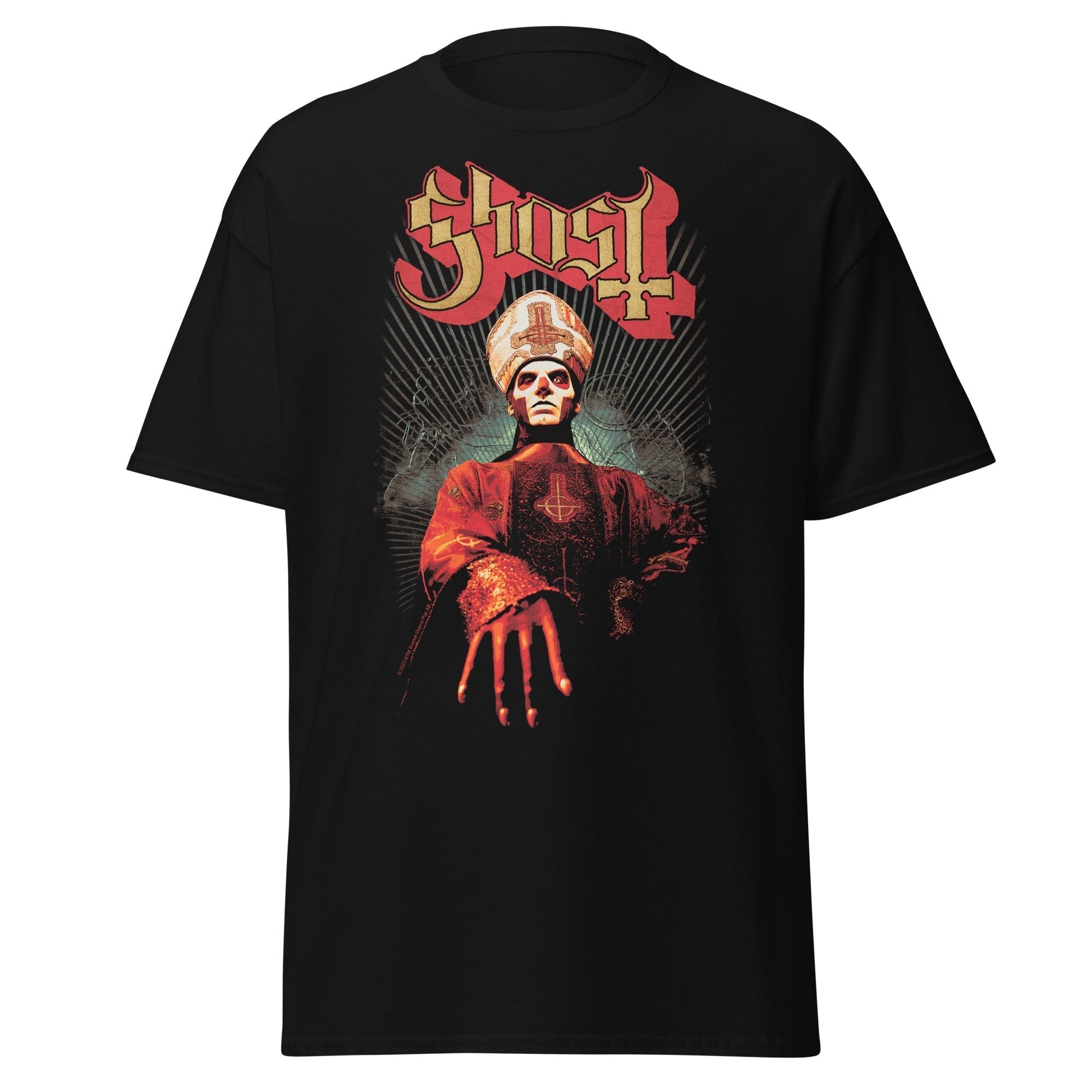 MERCHMOMENT Ghost - Kiss the Ring Jumbo Print T-Shirt [Apparel] - Rock Band Apparel
