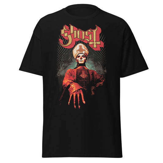 MERCHMOMENT Ghost - Kiss the Ring Jumbo Print T-Shirt [Apparel] - Rock Band Apparel