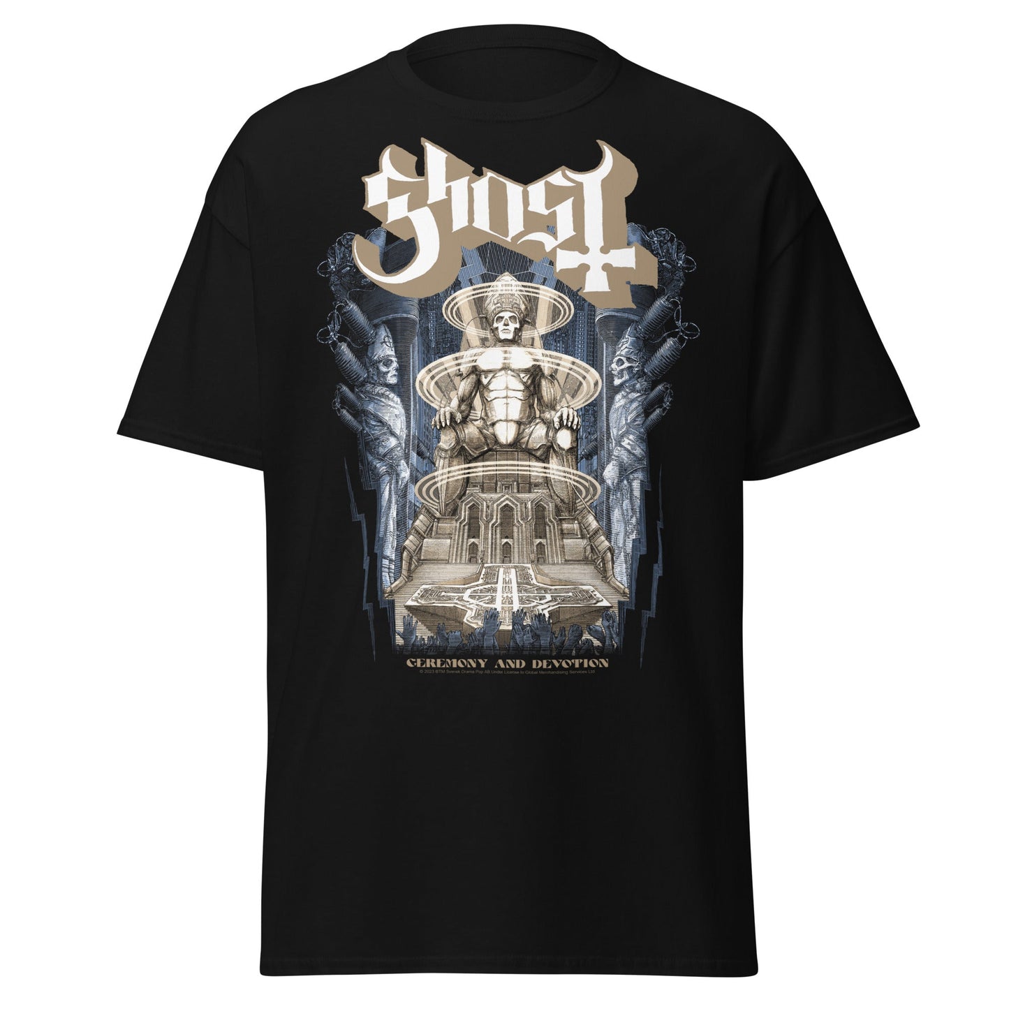 Stakes Ghost - Monument Jumbo Print T-Shirt [Apparel] Black
