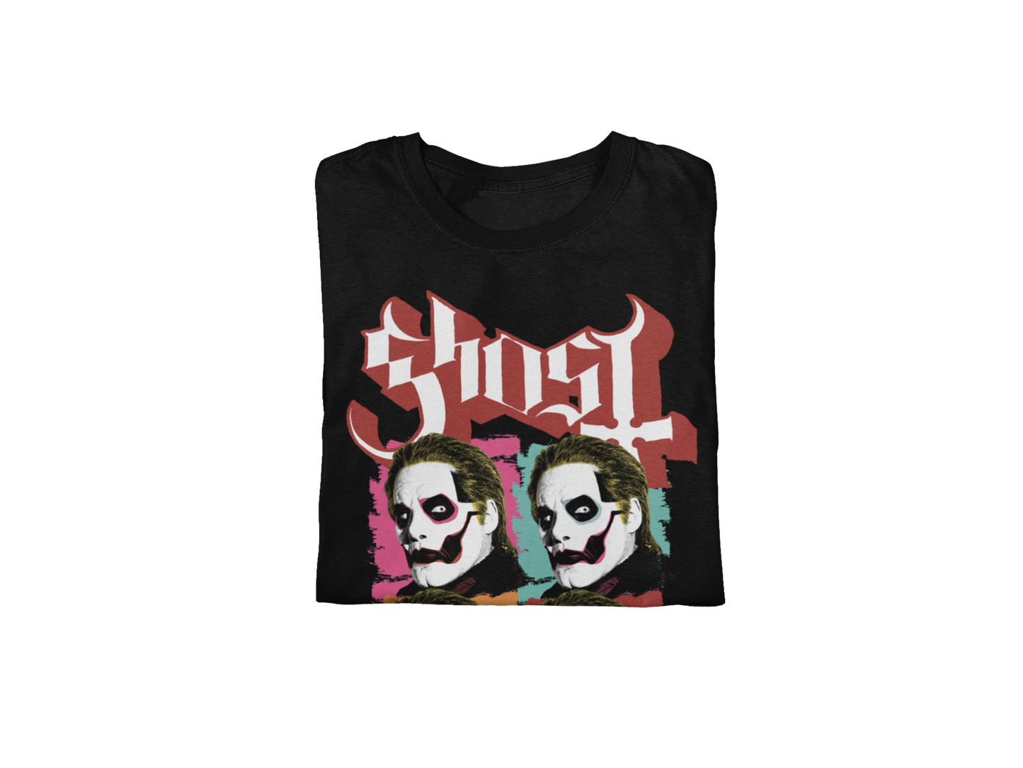 Stakes Ghost Quattro Jumbo Print T-shirt [Apparel] Black
