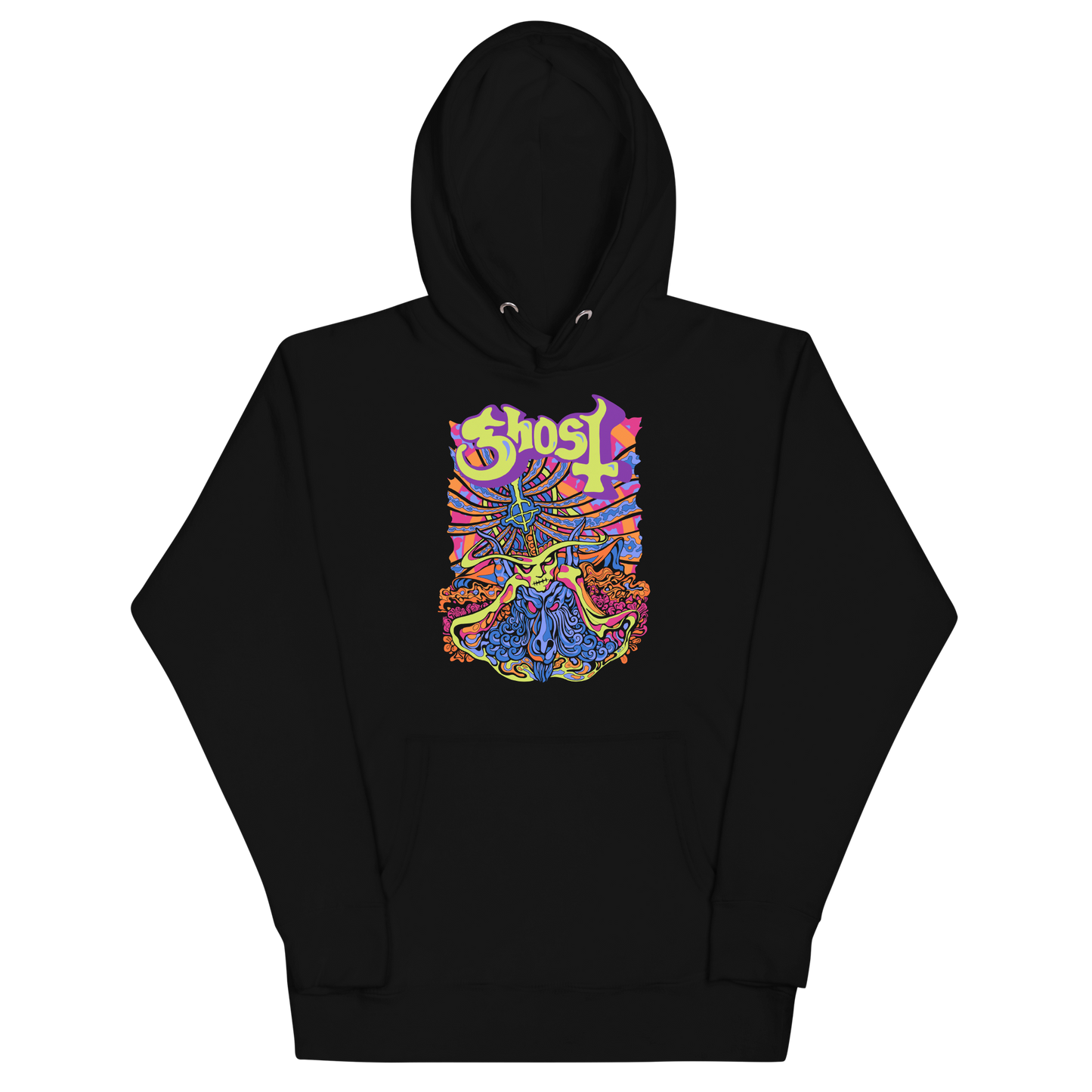 Stakes Ghost Stained Glass Classic Hoodie [Apparel] Black