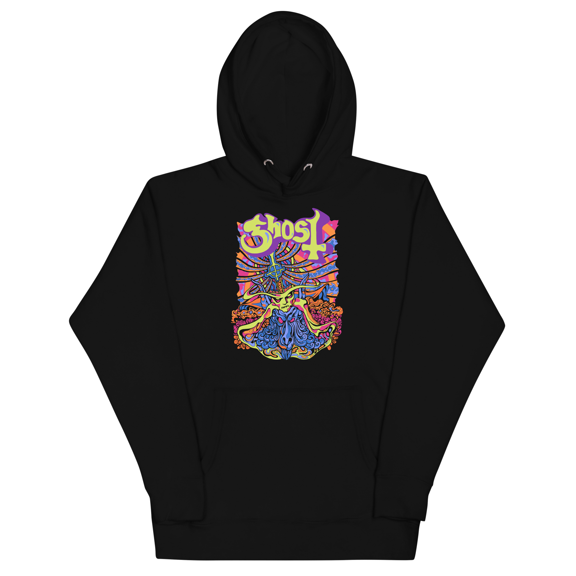 Stakes Ghost Stained Glass Classic Hoodie [Apparel] Black
