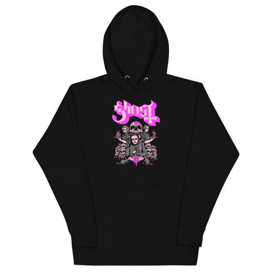 MERCHMOMENT Ghost What's for Dinner Classic Hoodie [Apparel] - Rock Band Apparel
