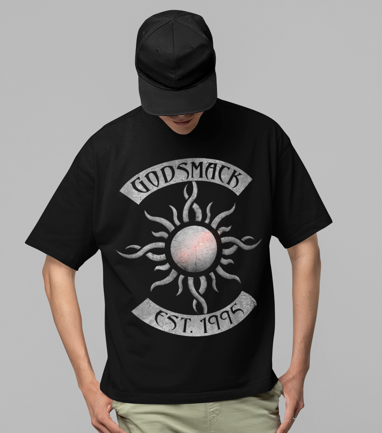 Stakes Godsmack - Est. 1995 Jumbo Print T-Shirt [Apparel] Black