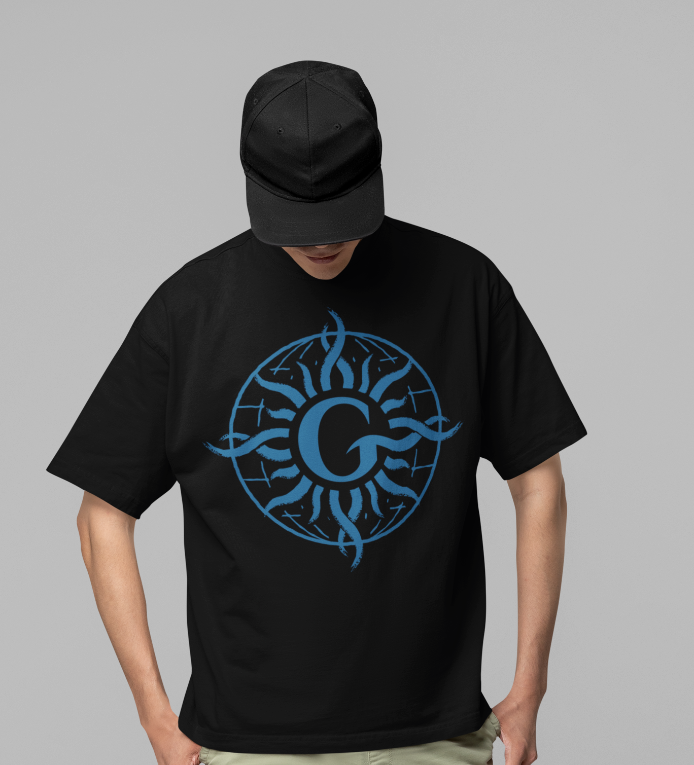 Stakes Godsmack - G Compass Logo Jumbo Print T-Shirt [Apparel] Black