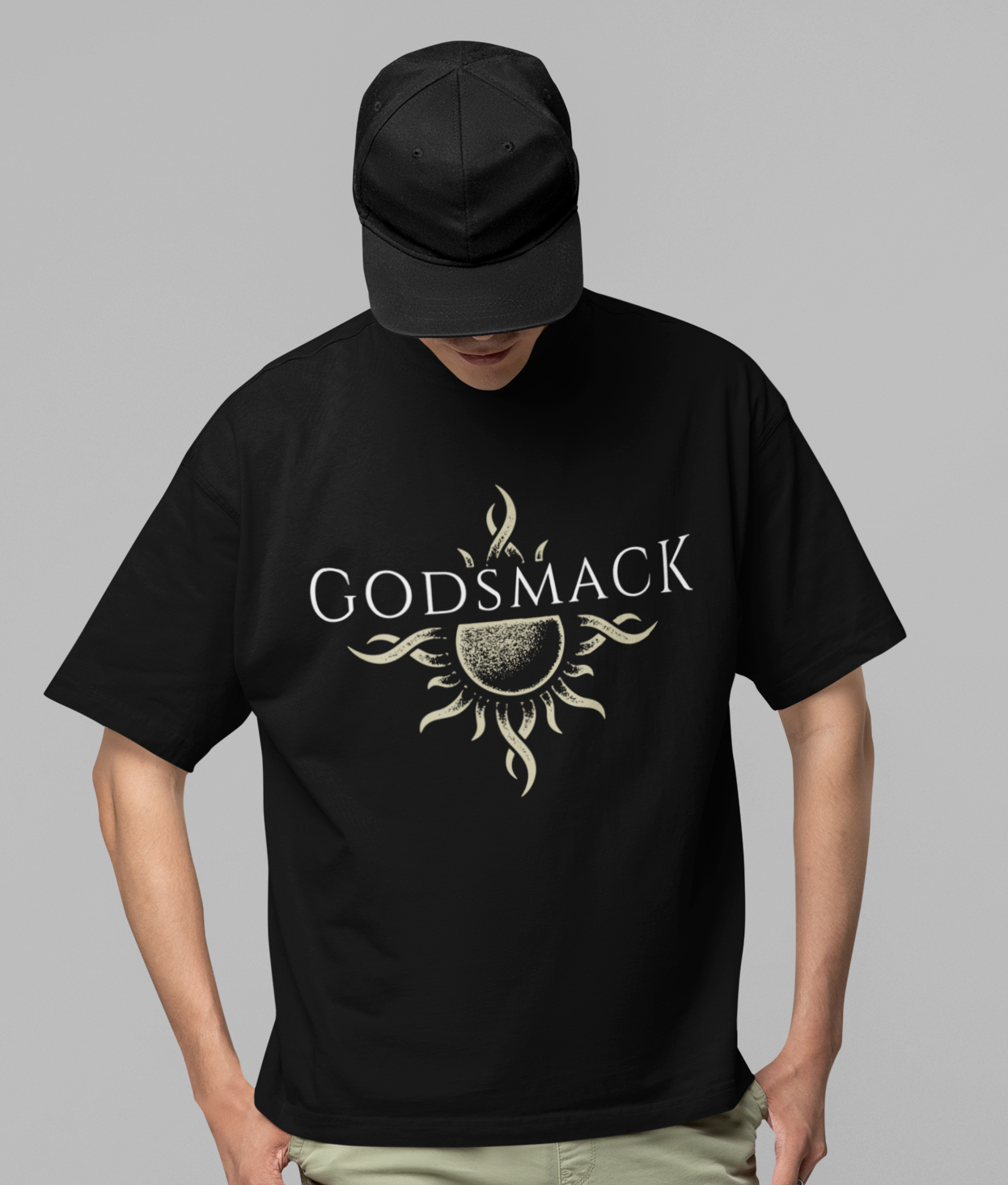 MERCHMOMENT Godsmack - Moon Comes Up Jumbo Print T-Shirt [Apparel] - Rock Band Apparel