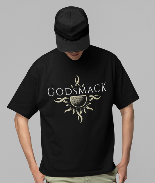 MERCHMOMENT Godsmack - Moon Comes Up Jumbo Print T-Shirt [Apparel] - Rock Band Apparel