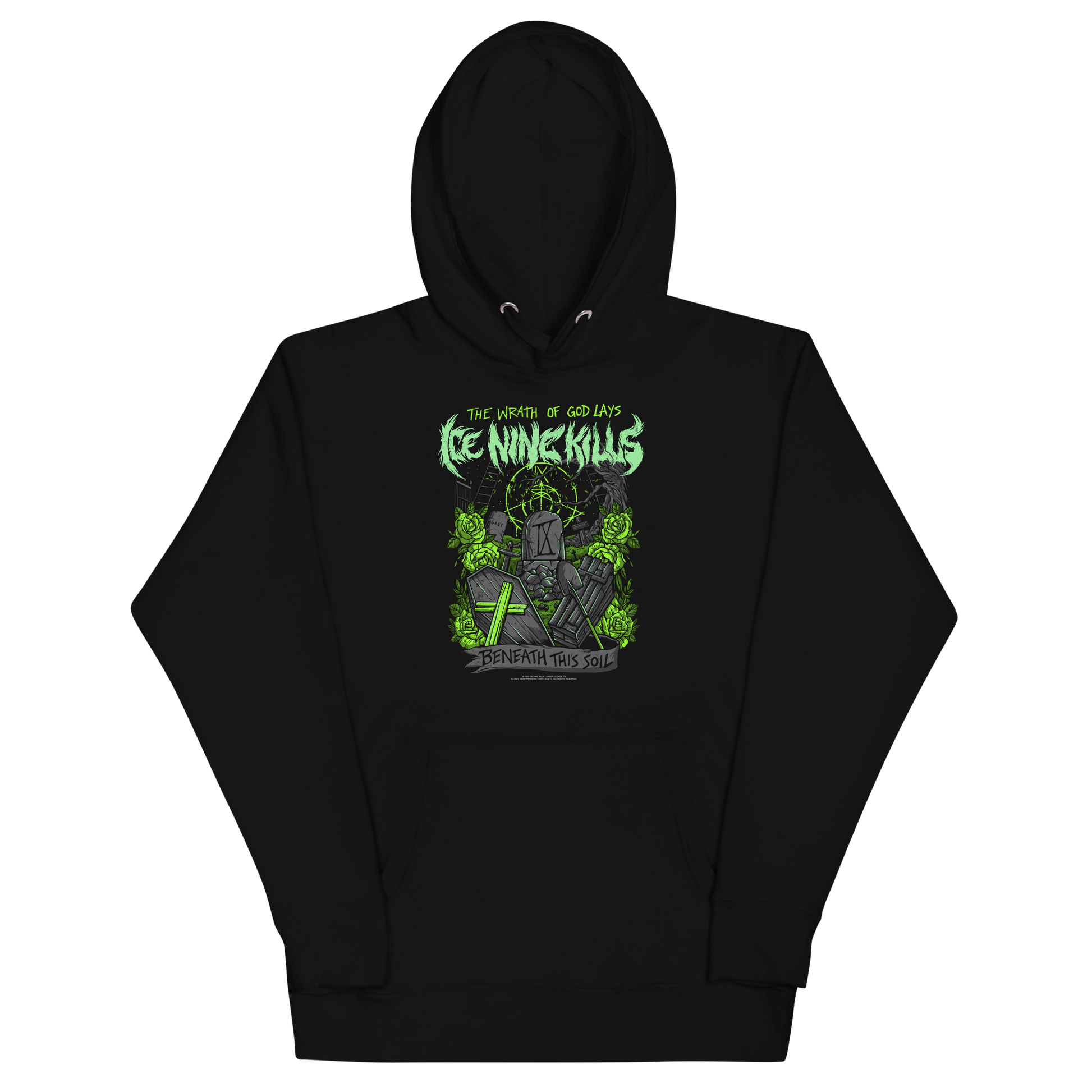 Stakes Ice Nine Kills Green Wrath Classic Hoodie [Apparel] Black