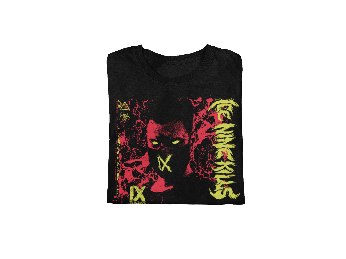 MERCHMOMENT Ice Nine Kills IX Days Later Jumbo Print T-shirt [Apparel] - Rock Band Apparel