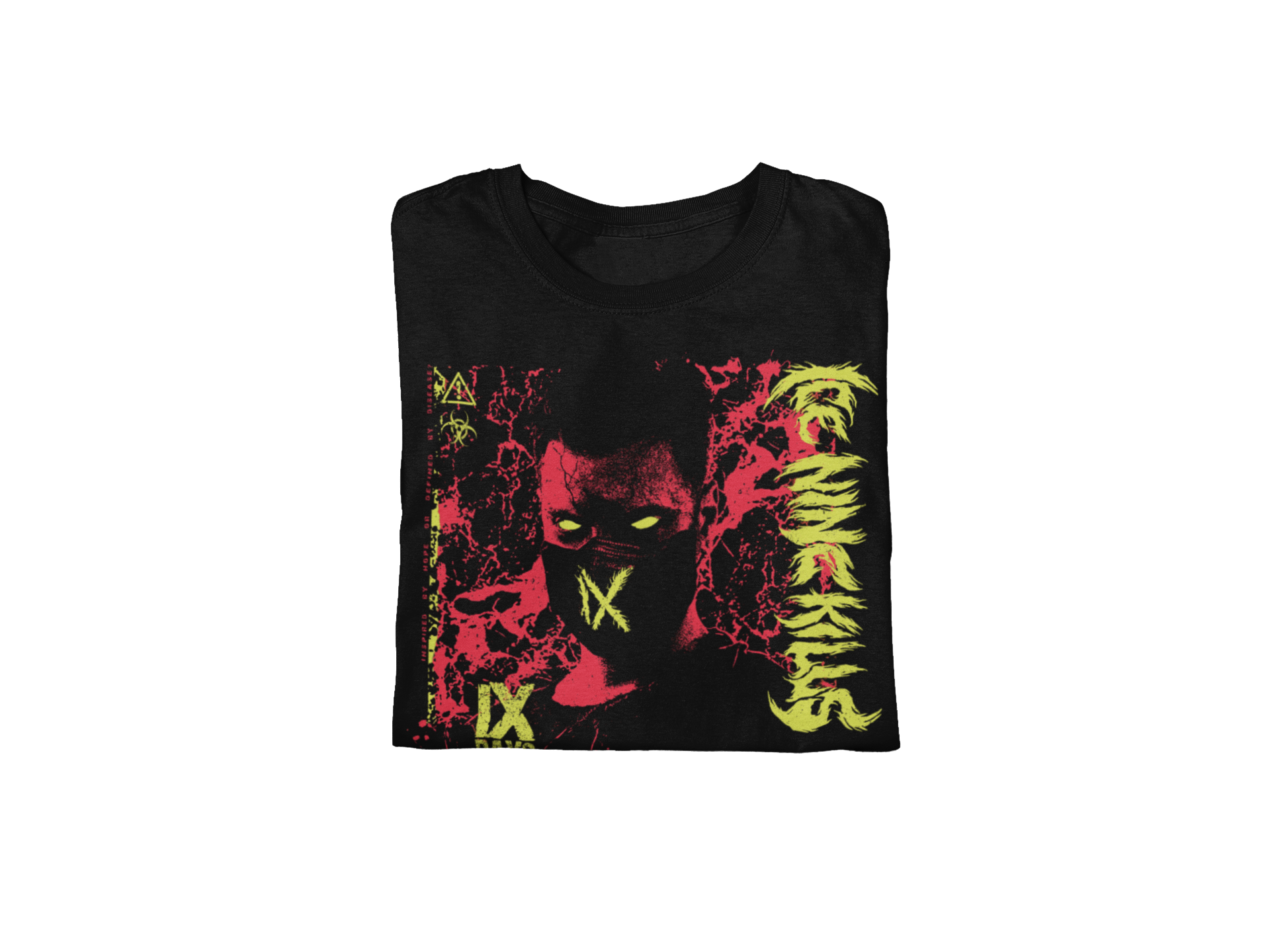 MERCHMOMENT Ice Nine Kills IX Days Later Jumbo Print T-shirt [Apparel] - Rock Band Apparel