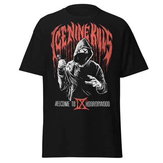 MERCHMOMENT Ice Nine Kills Ix Horrorwood Jumbo Print T-shirt [Apparel] - Rock Band Apparel