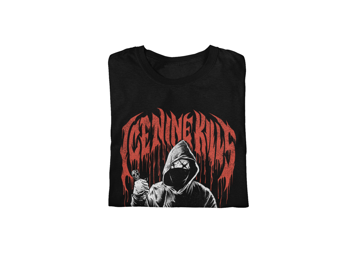 MERCHMOMENT Ice Nine Kills Ix Horrorwood Jumbo Print T-shirt [Apparel] - Rock Band Apparel
