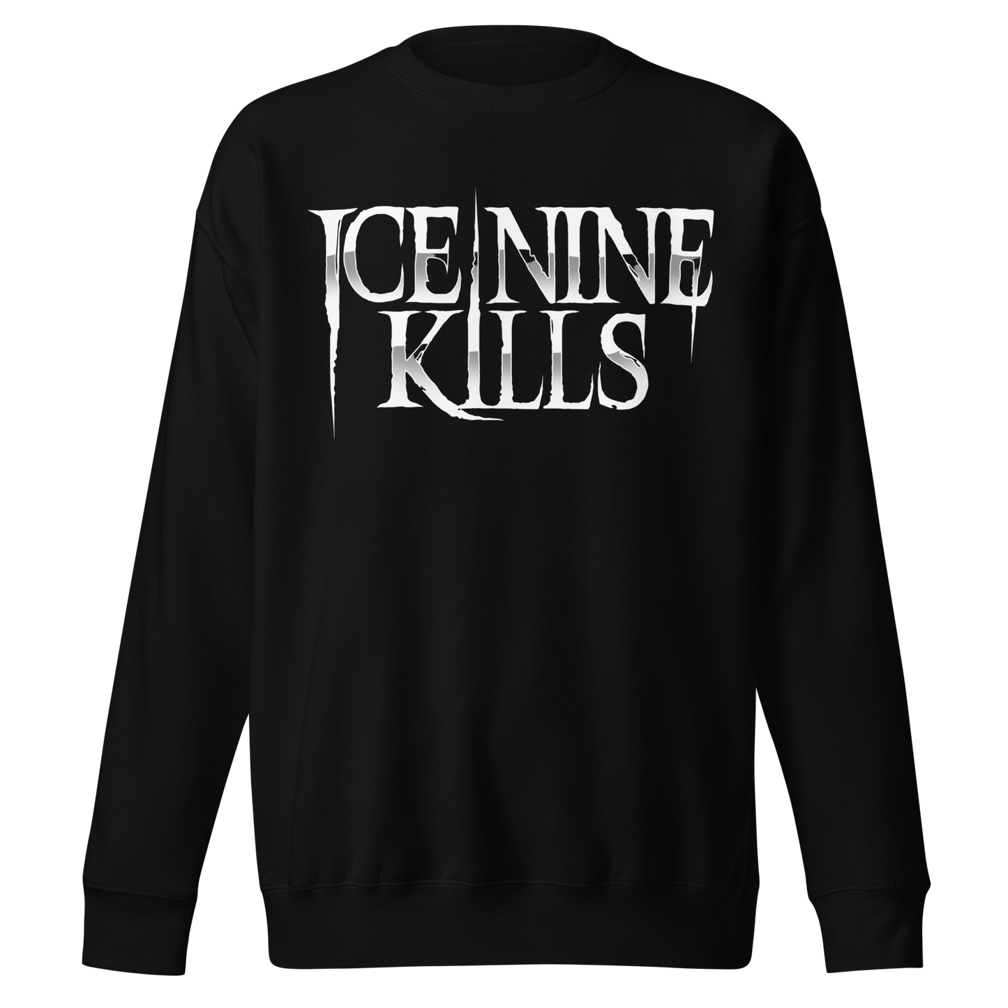 Stakes Ice Nine Kills Knife Logo Jumbo Print Sweatshirt [Apparel] Black