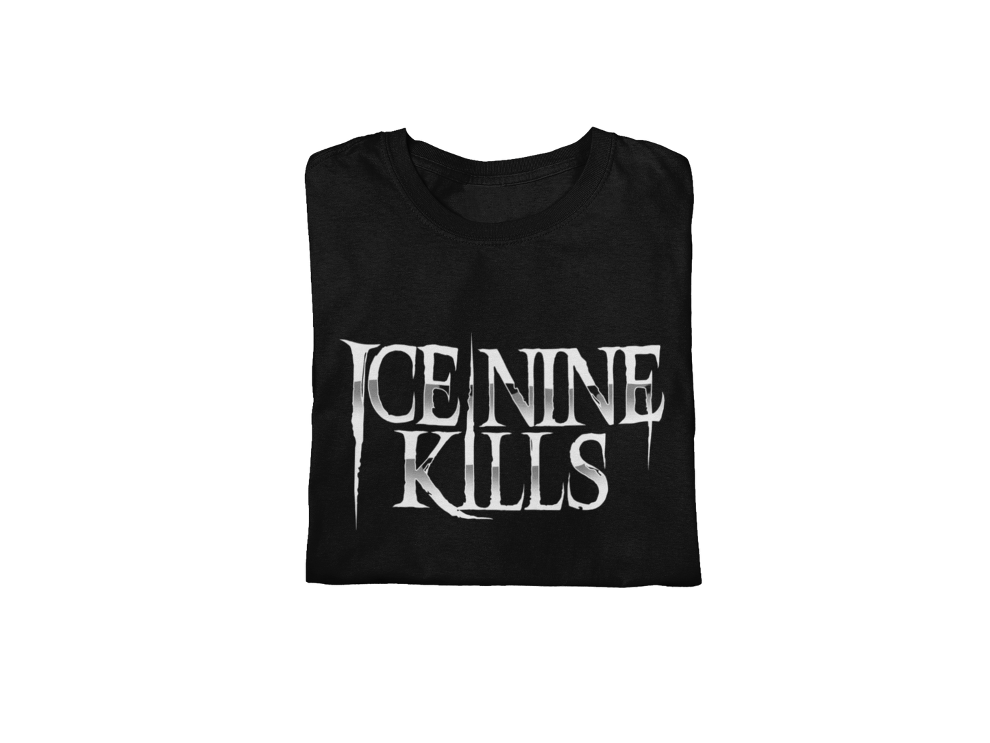 MERCHMOMENT Ice Nine Kills Knife Logo Jumbo Print T-shirt [Apparel] - Rock Band Apparel