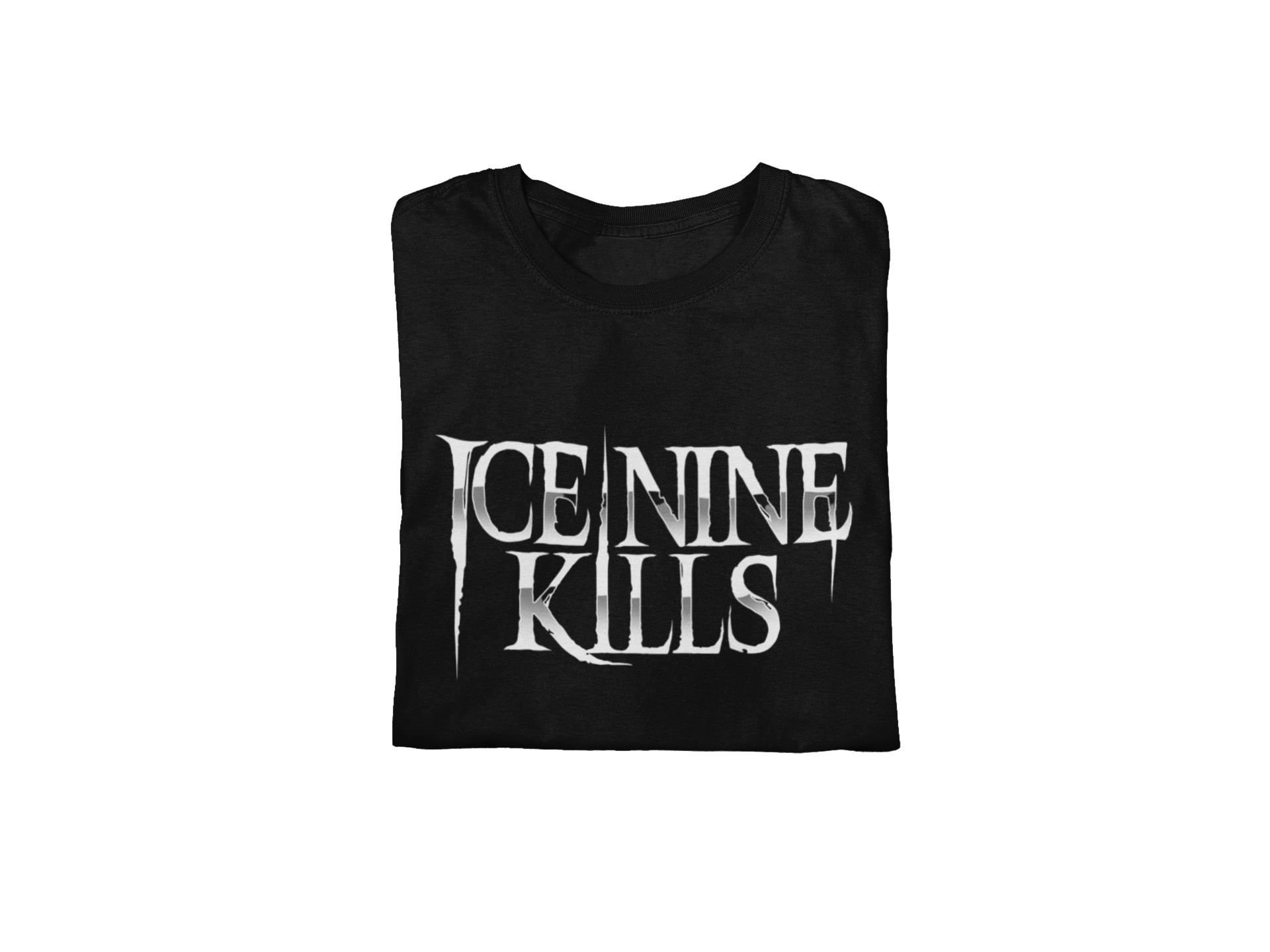 MERCHMOMENT Ice Nine Kills Knife Logo Jumbo Print T-shirt [Apparel] - Rock Band Apparel