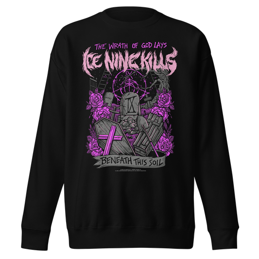 MERCHMOMENT Ice Nine Kills Purple Wrath Jumbo Print Sweatshirt [Apparel] - Rock Band Apparel