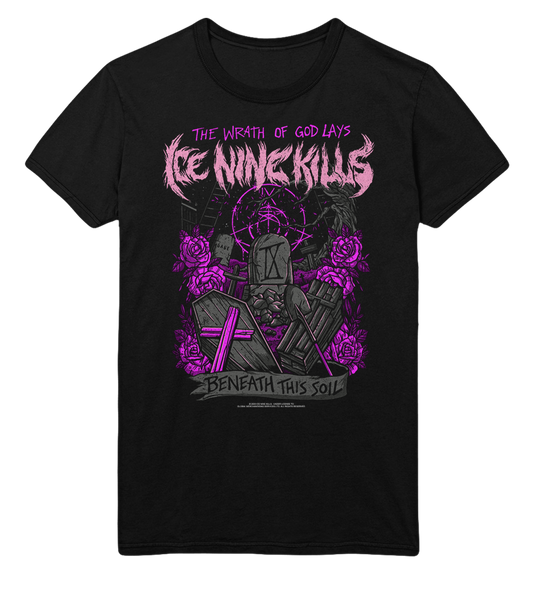 MERCHMOMENT Ice Nine Kills Purple Wrath Jumbo Print T-Shirt [Apparel] - Rock Band Apparel