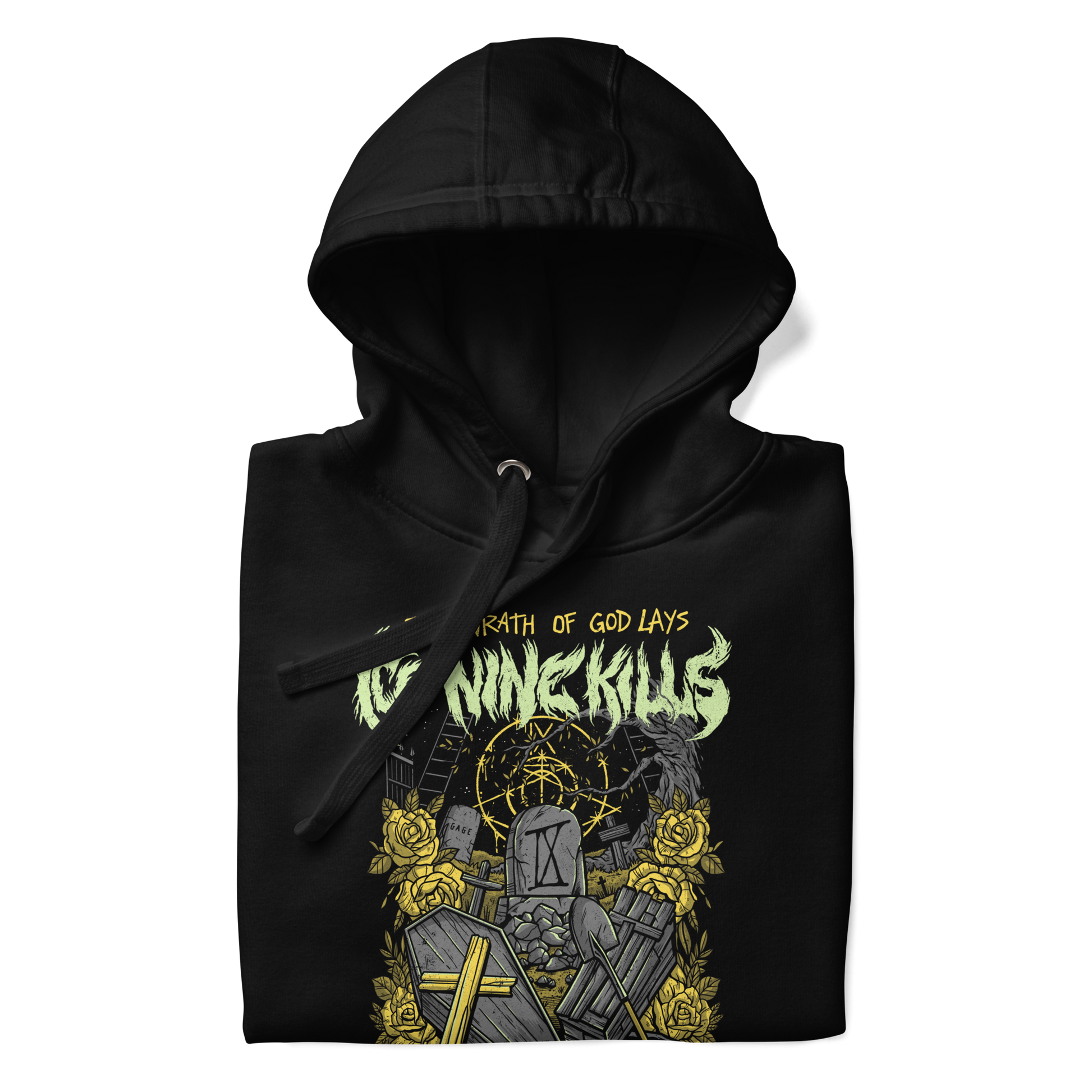 Stakes Ice Nine Kills Yellow Wrath Classic Hoodie [Apparel] Black