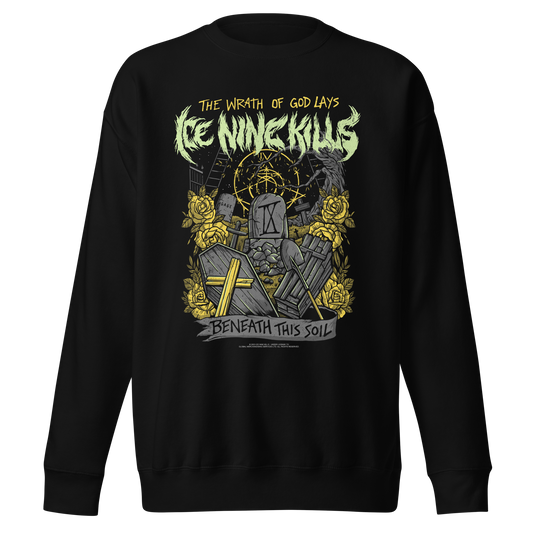 MERCHMOMENT Ice Nine Kills Yellow Wrath Jumbo Print Sweatshirt [Apparel] - Rock Band Apparel