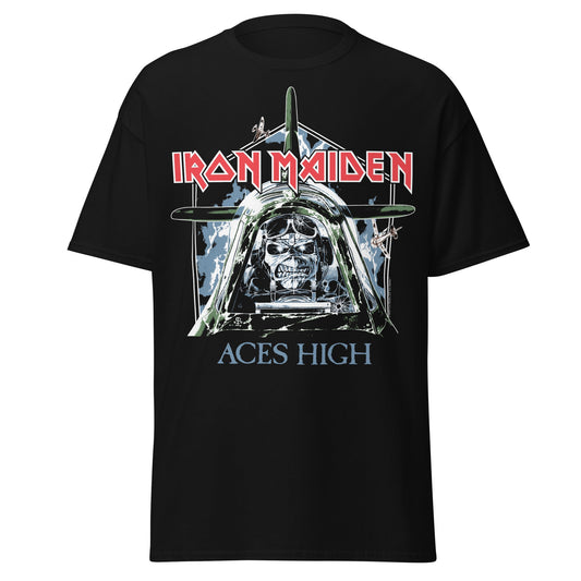 MERCHMOMENT Iron Maiden - Aces High Jumbo Print T-Shirt [Apparel] - Rock Band Apparel
