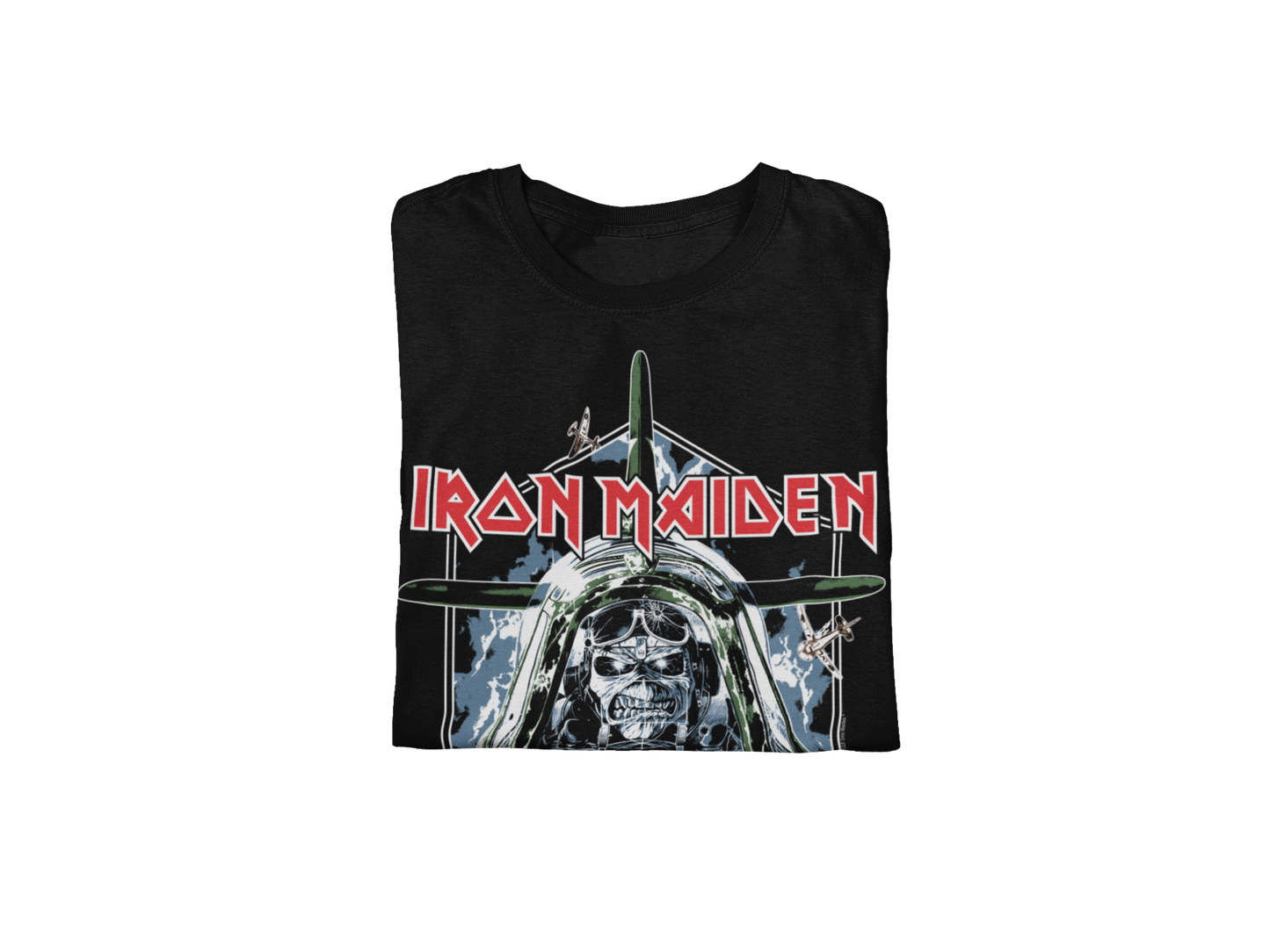 MERCHMOMENT Iron Maiden - Aces High Jumbo Print T-Shirt [Apparel] - Rock Band Apparel