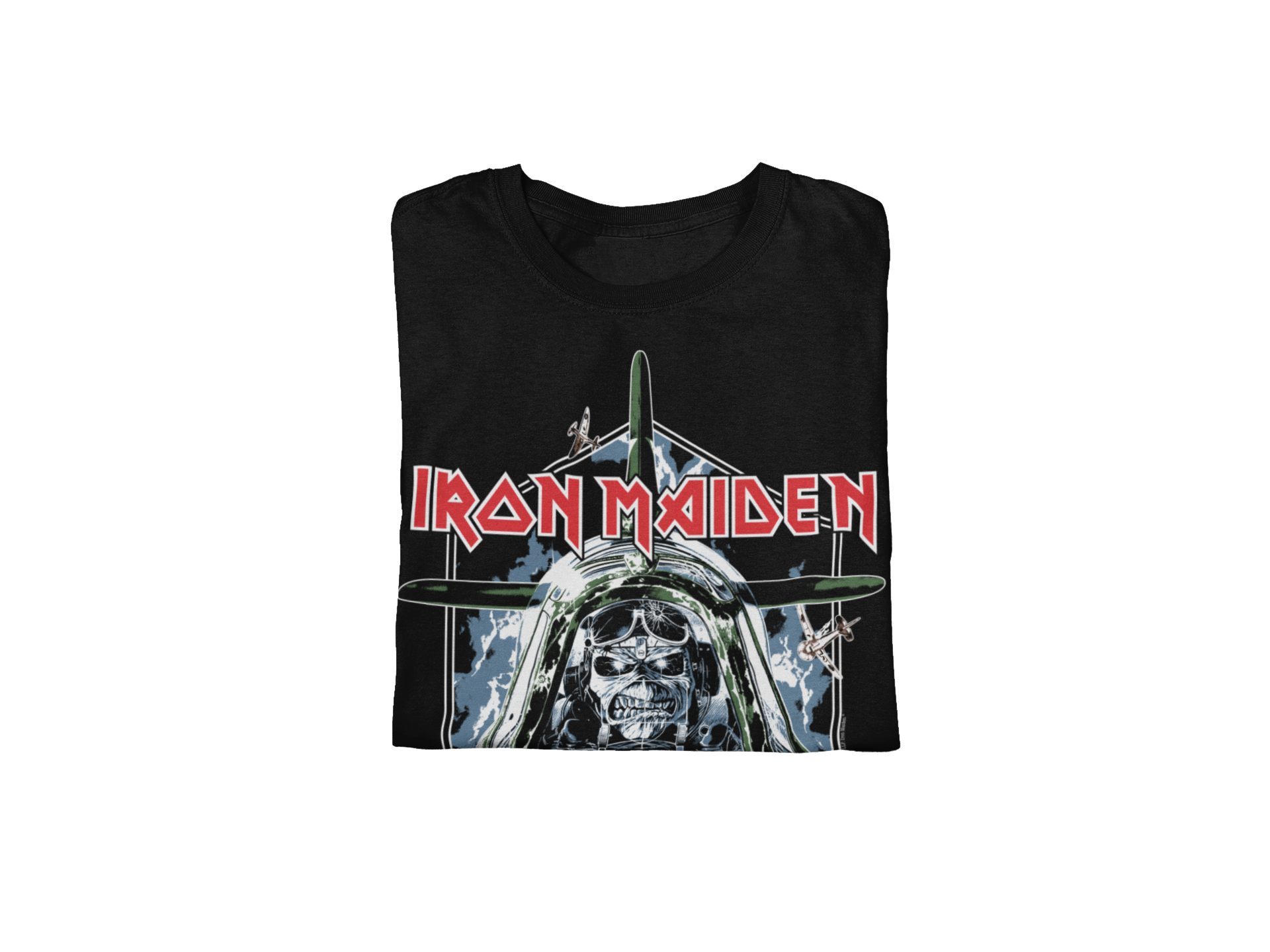 MERCHMOMENT Iron Maiden - Aces High Jumbo Print T-Shirt [Apparel] - Rock Band Apparel
