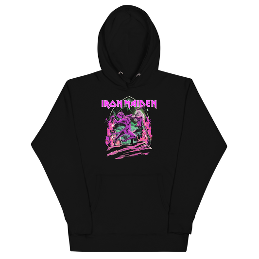 Stakes Iron Maiden Devil's Fight Classic Hoodie [Apparel] Black