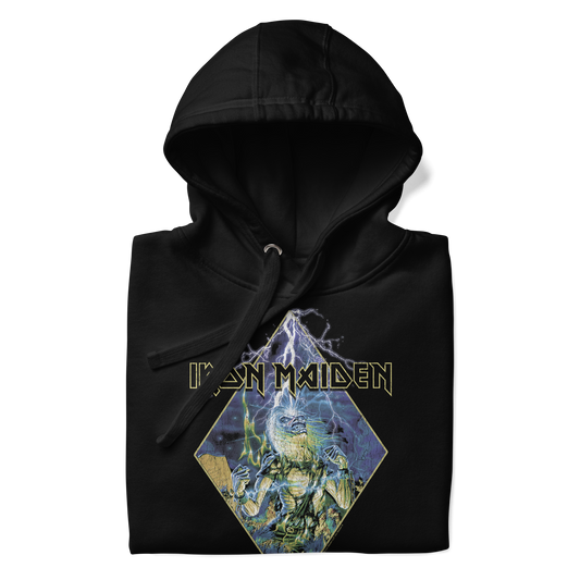 MERCHMOMENT Iron Maiden - Lightning Classic Hoodie [Apparel] - Rock Band Apparel