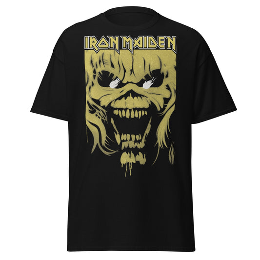 Stakes Iron Maiden Open Mouth Jumbo Print T-shirt [Apparel] Black