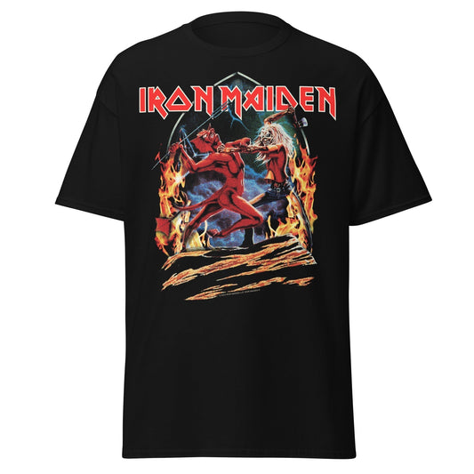 Stakes Iron Maiden - Run To The Hills Jumbo Print T-Shirt [Apparel] Black