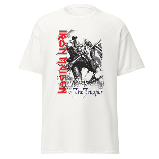 Stakes Iron Maiden - Trooper Jumbo Print T-Shirt [Apparel] White