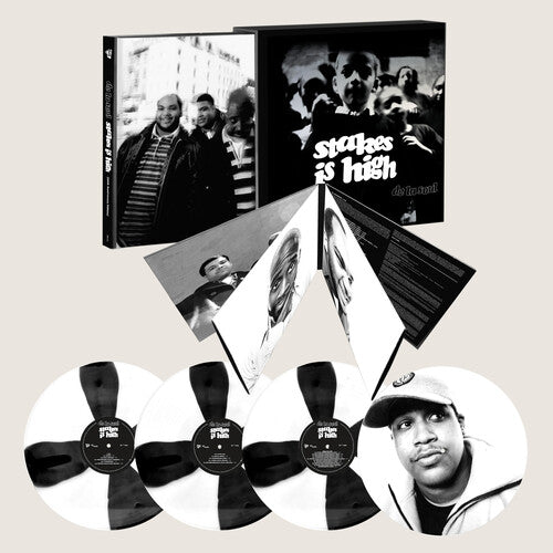 PRE-ORDER De La Soul - Stakes Is High 30th Anniversary [4LP Black and White Spoke Effect + print of Dave] [Vinyl]