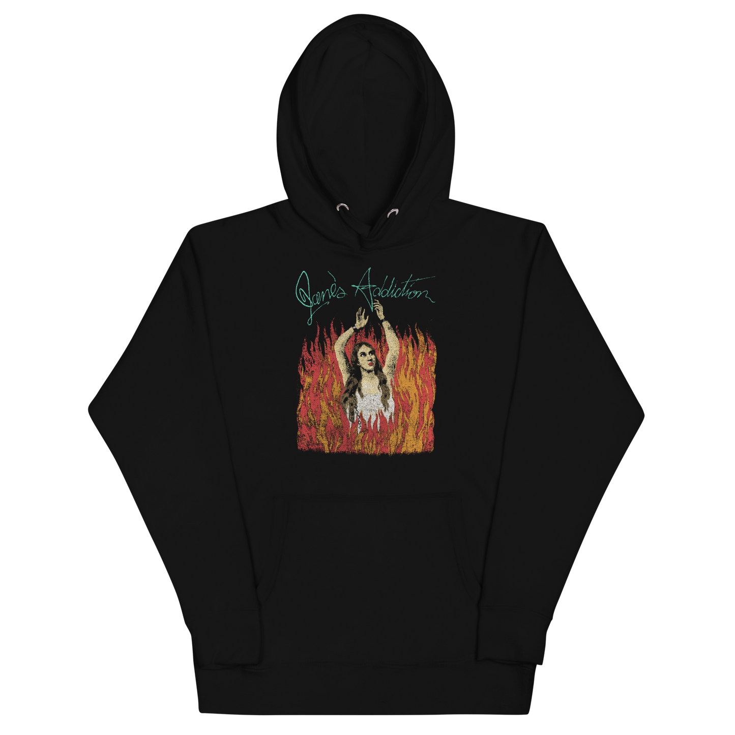 MERCHMOMENT Jane's Addiction Flames Classic Hoodie [Apparel] - Rock Band Apparel