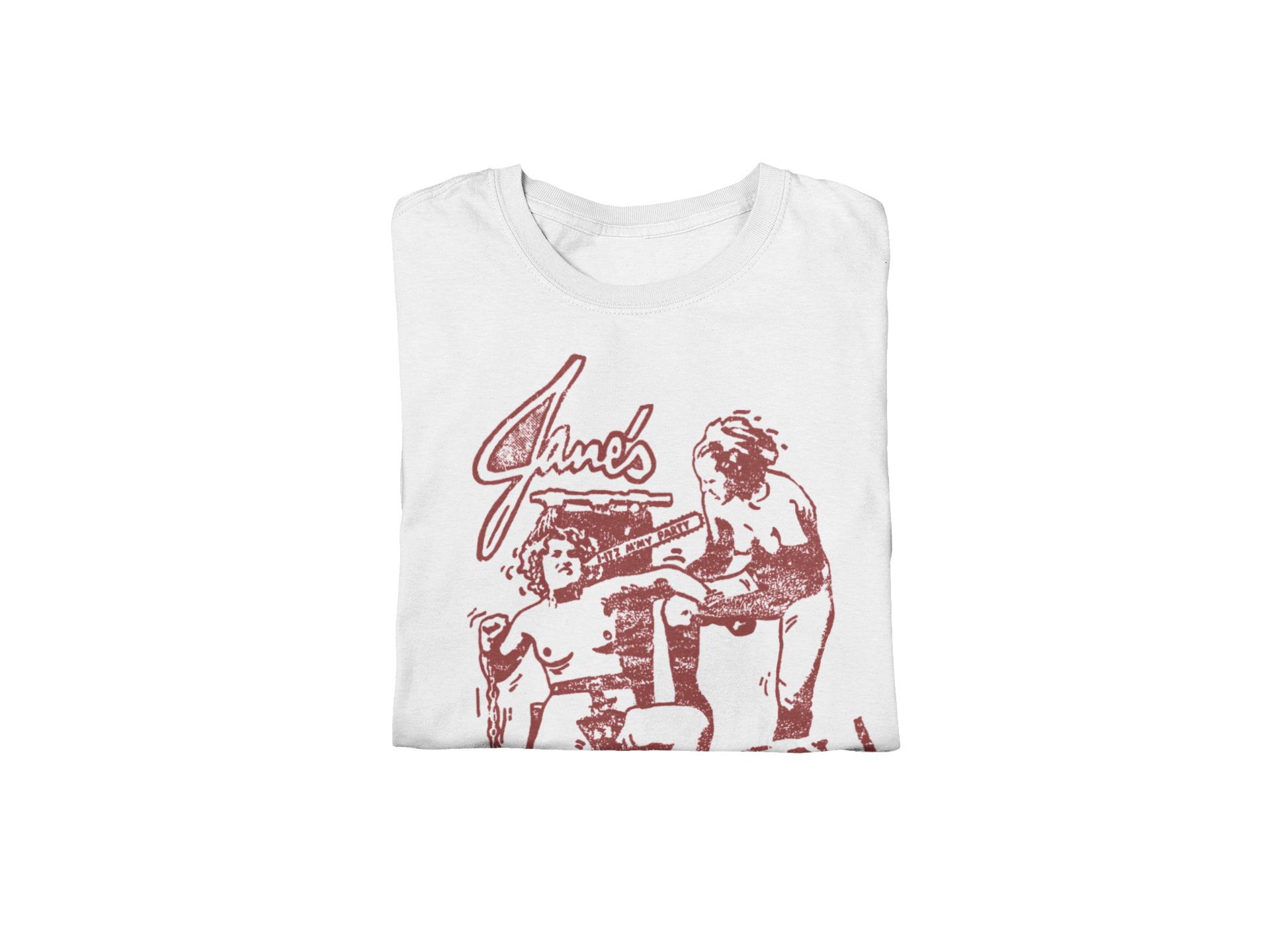 Stakes Jane's Addiction - Still My Party Jumbo Print T-Shirt [Apparel] White