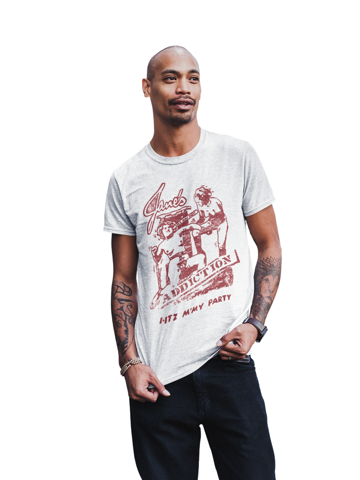 Stakes Jane's Addiction - Still My Party Jumbo Print T-Shirt [Apparel] White