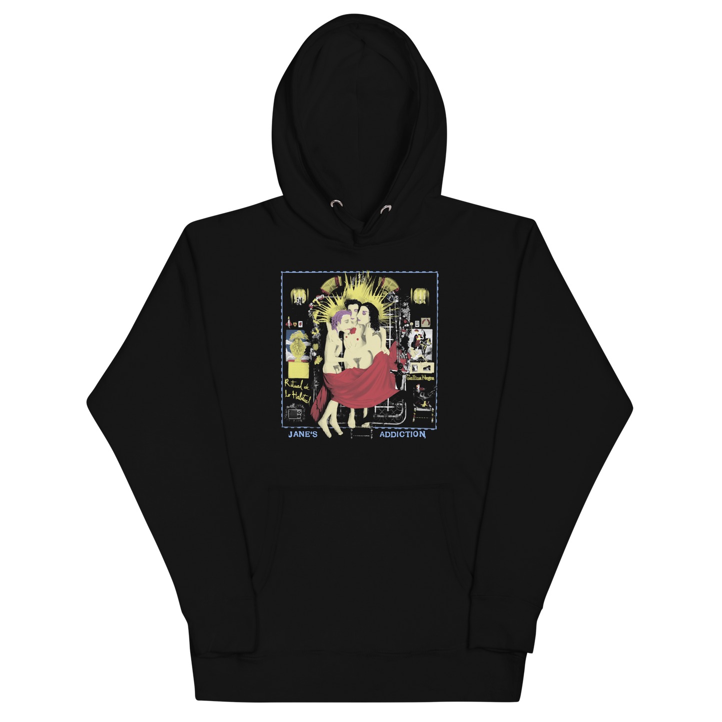 MERCHMOMENT Jane's Addiction Three Ladies Classic Hoodie [Apparel] - Rock Band Apparel