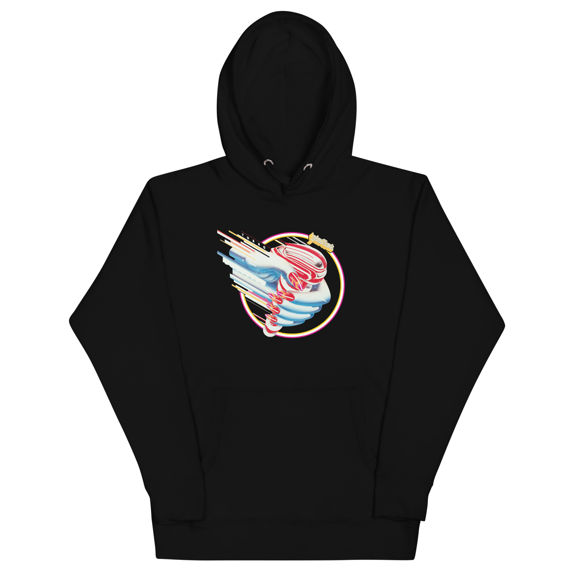 MERCHMOMENT Judas Priest Turbo Hand Classic Hoodie [Apparel] - Rock Band Apparel