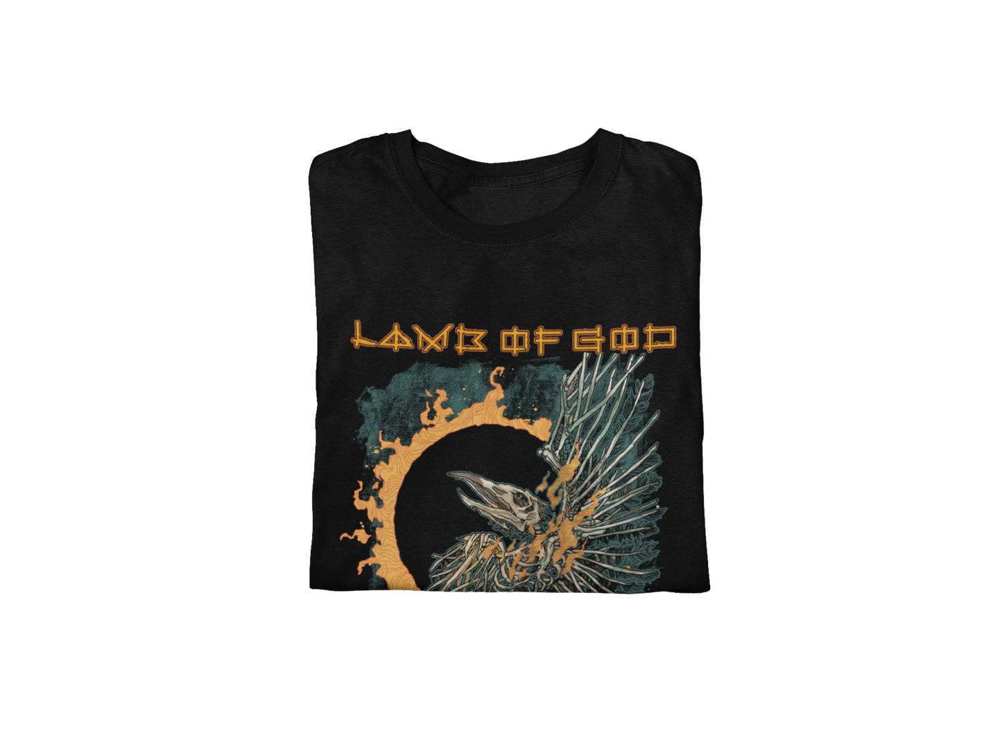 MERCHMOMENT Lamb Of God - Omens Album Cover Jumbo Print T-ShirtT-Shirt [Apparel] - Rock Band Apparel