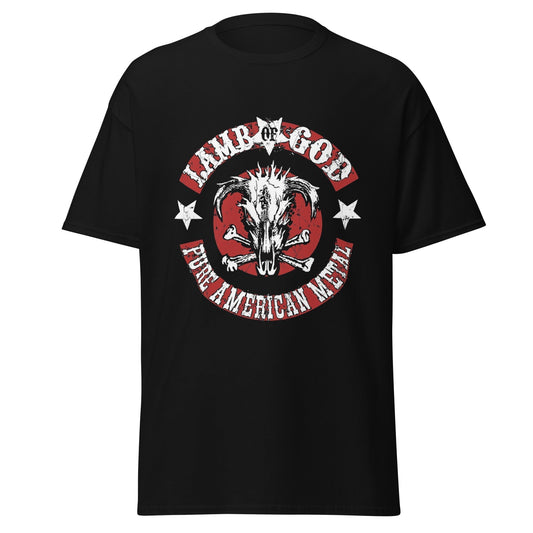 MERCHMOMENT Lamb Of God - Pure American Metal Jumbo Print T-ShirtT-Shirt [Apparel] - Rock Band Apparel